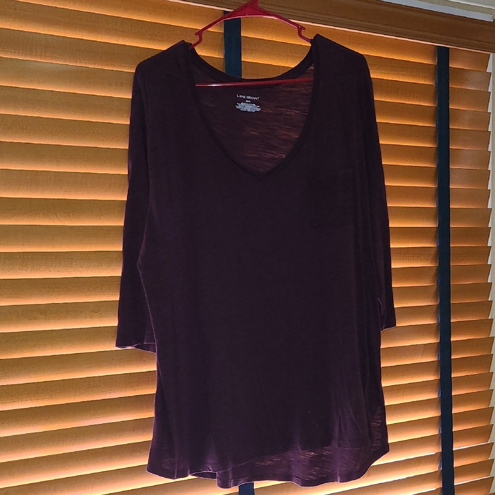 Universal Thread Women's Long Sleeve Top - Dark Purple